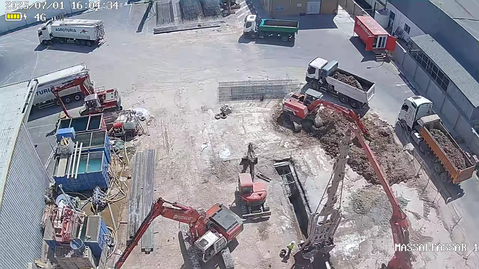 La obra de AGROTURIA desde el aire