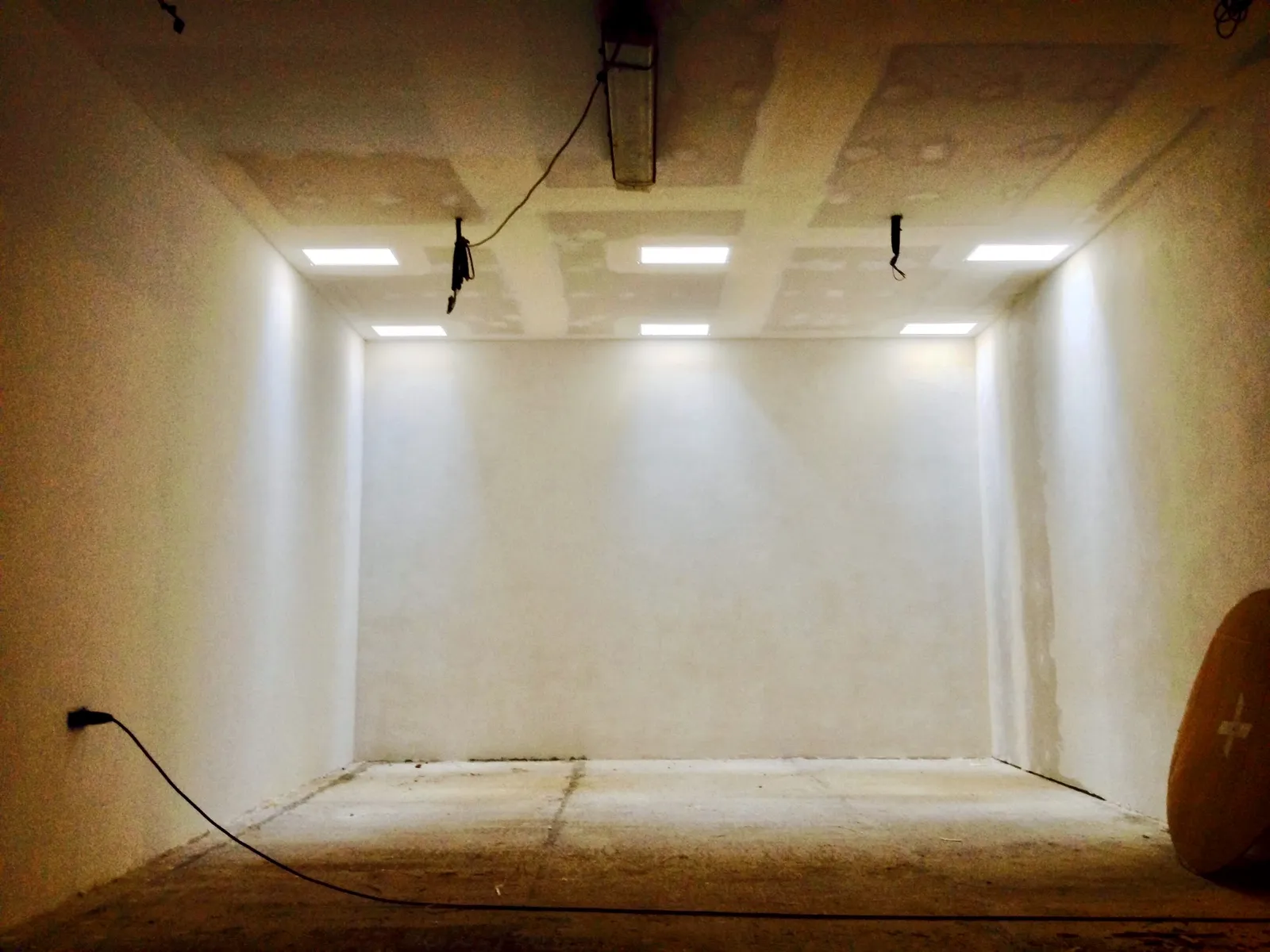 El sótano terminado bajo la vivienda